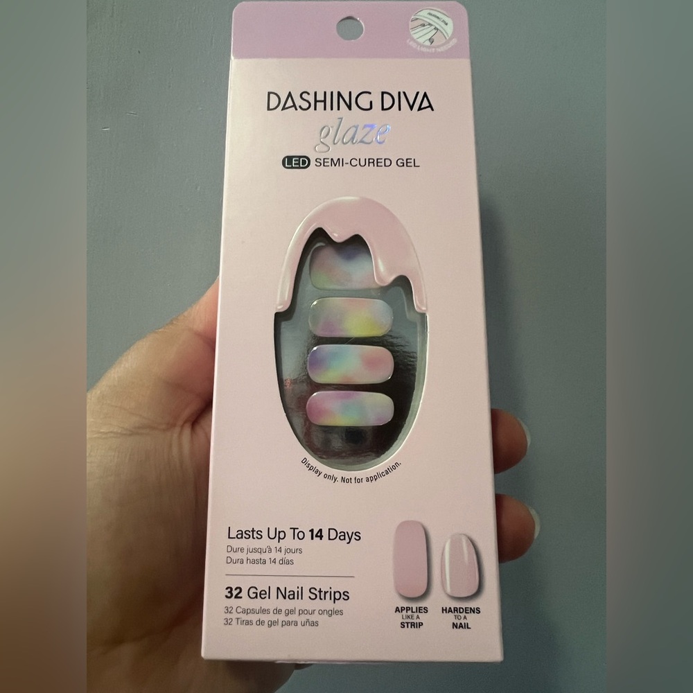 Glaze LED Semi-Cured Gel Nail Strips - Multicolor